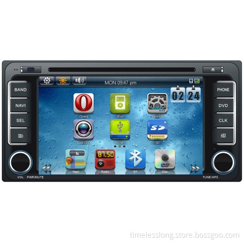 2 DIN Car DVD for Toyota Universal with GPS, RDS, GPS, 3G, Cortex A9, DVB-T